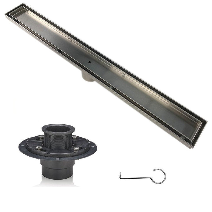 Shower Complements Linear Tile-In Shower Drain - Floor Mount - 18" Stainless Steel/Tile