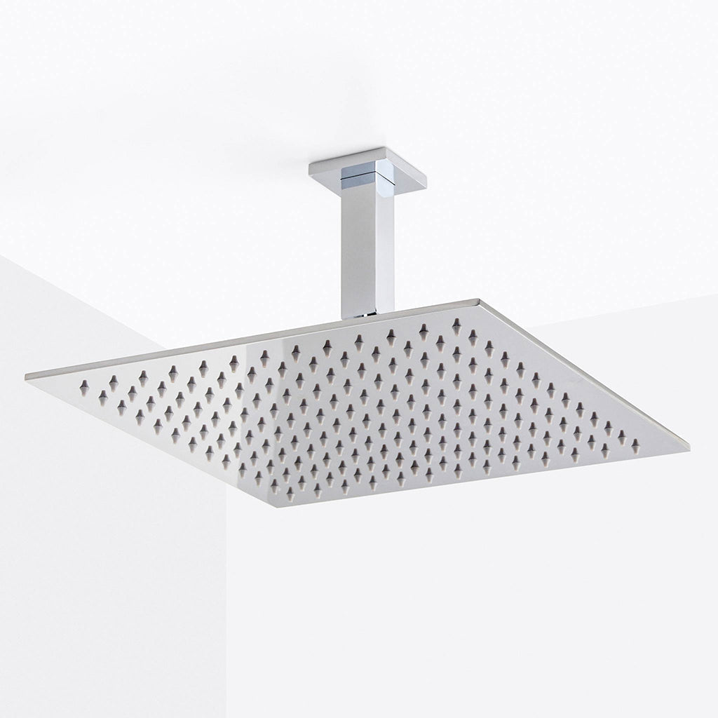 Devon Sharp Nozzles Shower Head - Wall Or Ceiling Mount - 12" Stainless Steel/Polished Stainless Steel