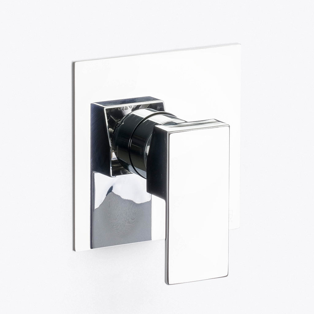 Devon 2 Way Pressure Balance Shower Column Set with Shower Head &amp; Hand Shower - Wall Mount - 12" Brass/Polished Chrome