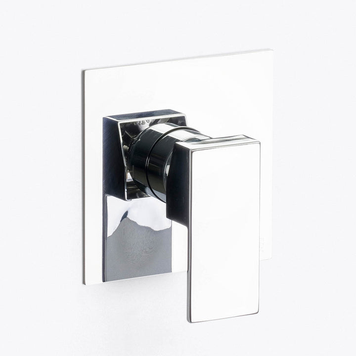 Devon 2 Way Pressure Balance Shower Column Set with Shower Head &amp; Hand Shower - Wall Mount - 12" Brass/Polished Chrome