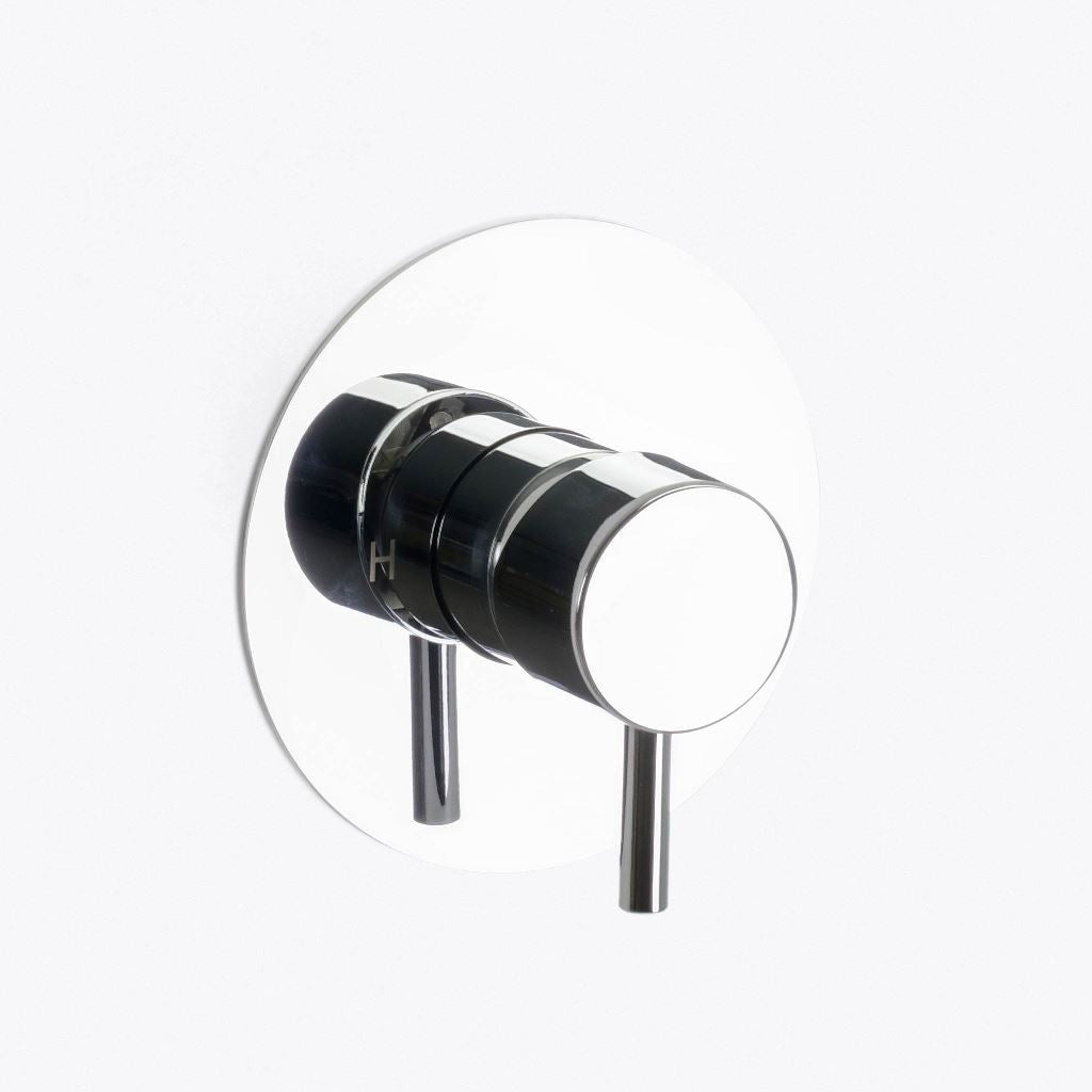 Metro 2 Way Pressure Balance Shower Column Set with Shower Head &amp; Hand Shower - Wall Mount - 8" Brass/Polished Chrome
