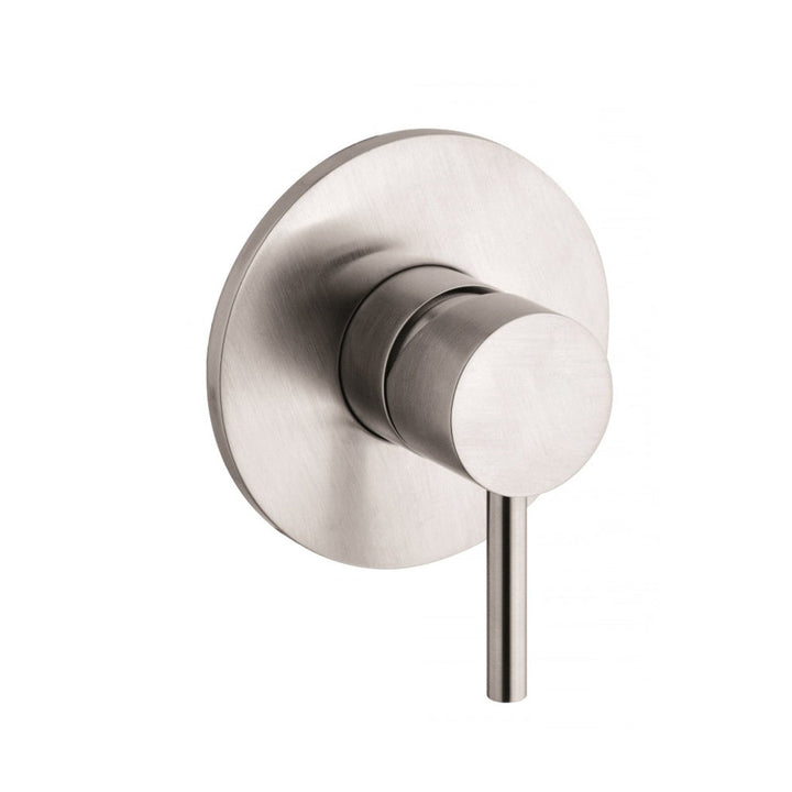 Metro 2 Way Pressure Balance Shower Column Set with Shower Head &amp; Hand Shower - Wall Mount - 12" Brass/Brushed Nickel
