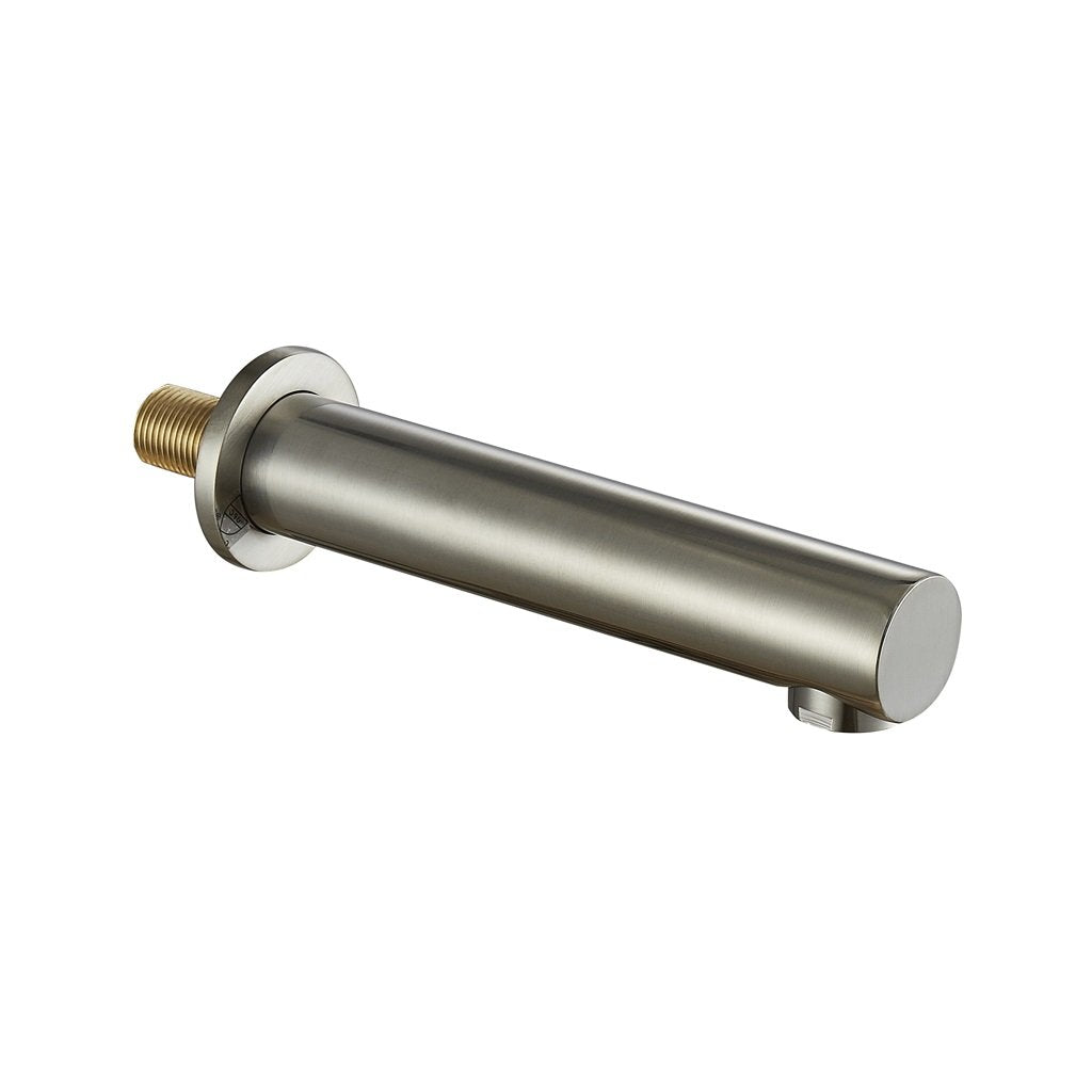 Metro Tub Spout - Wall Mount - 7" Brass/Brushed Nickel
