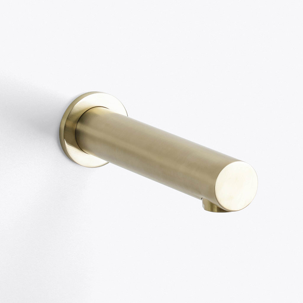 Metro Tub Spout - Wall Mount - 7" Brass/Satin Brass