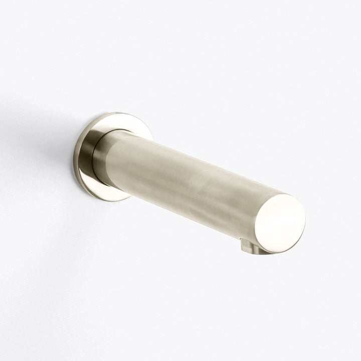 Metro Tub Spout - Wall Mount - 8" Brass/Polished Nickel