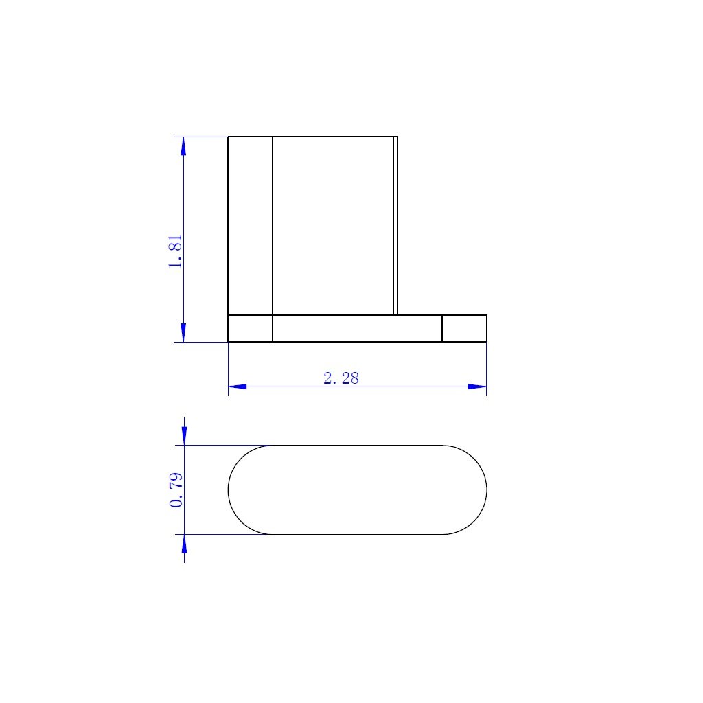 Moon Single Hook - Wall Mount - 1" Brass/Polished Chrome