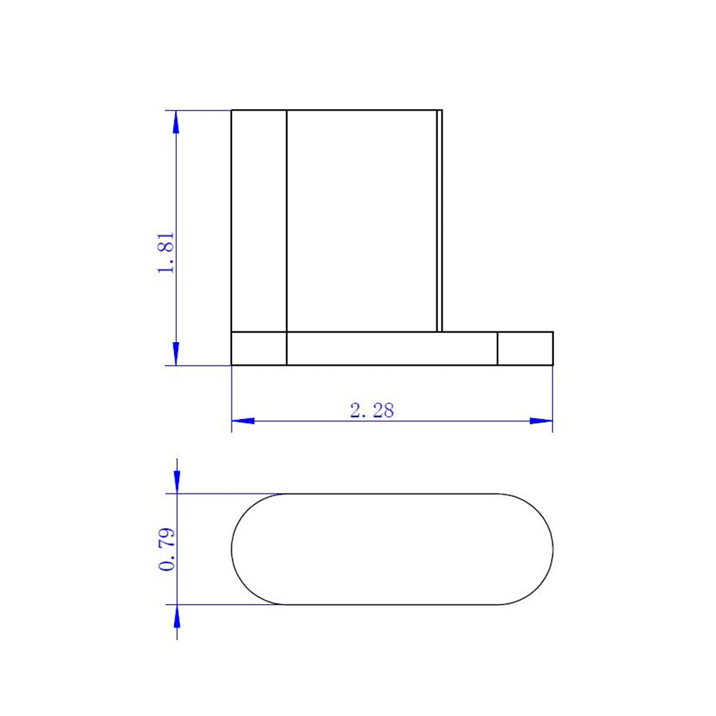 Moon Single Hook - Wall Mount - 1" Brass/Brushed Nickel