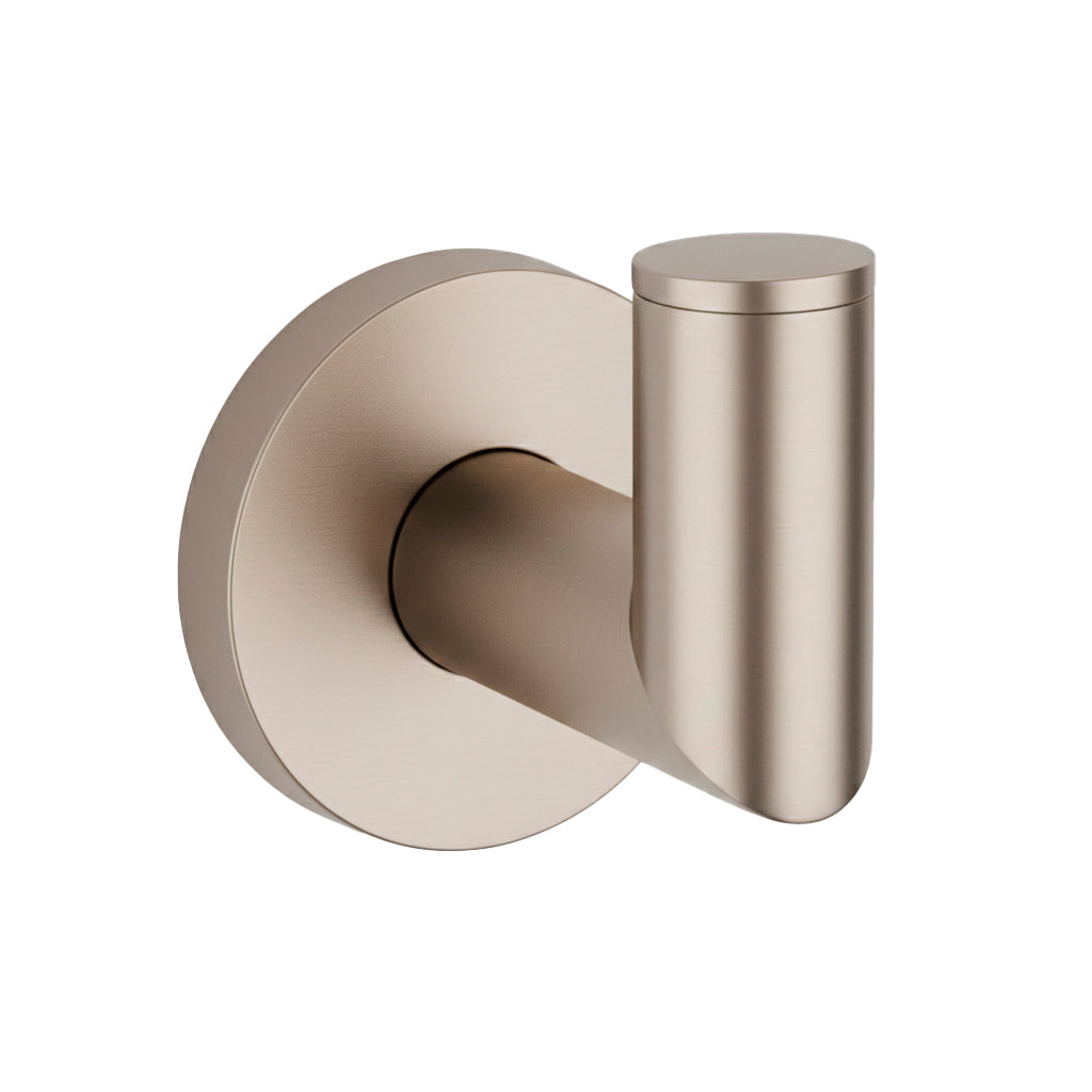 Munich Single Hook - Wall Mount - 2" Brass/Brushed Nickel