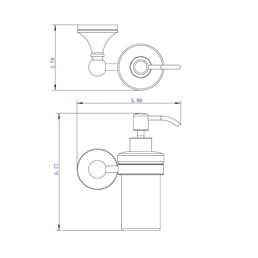 Viena Bathroom Accessories Set - Wall Mount Brass/Polished Chrome