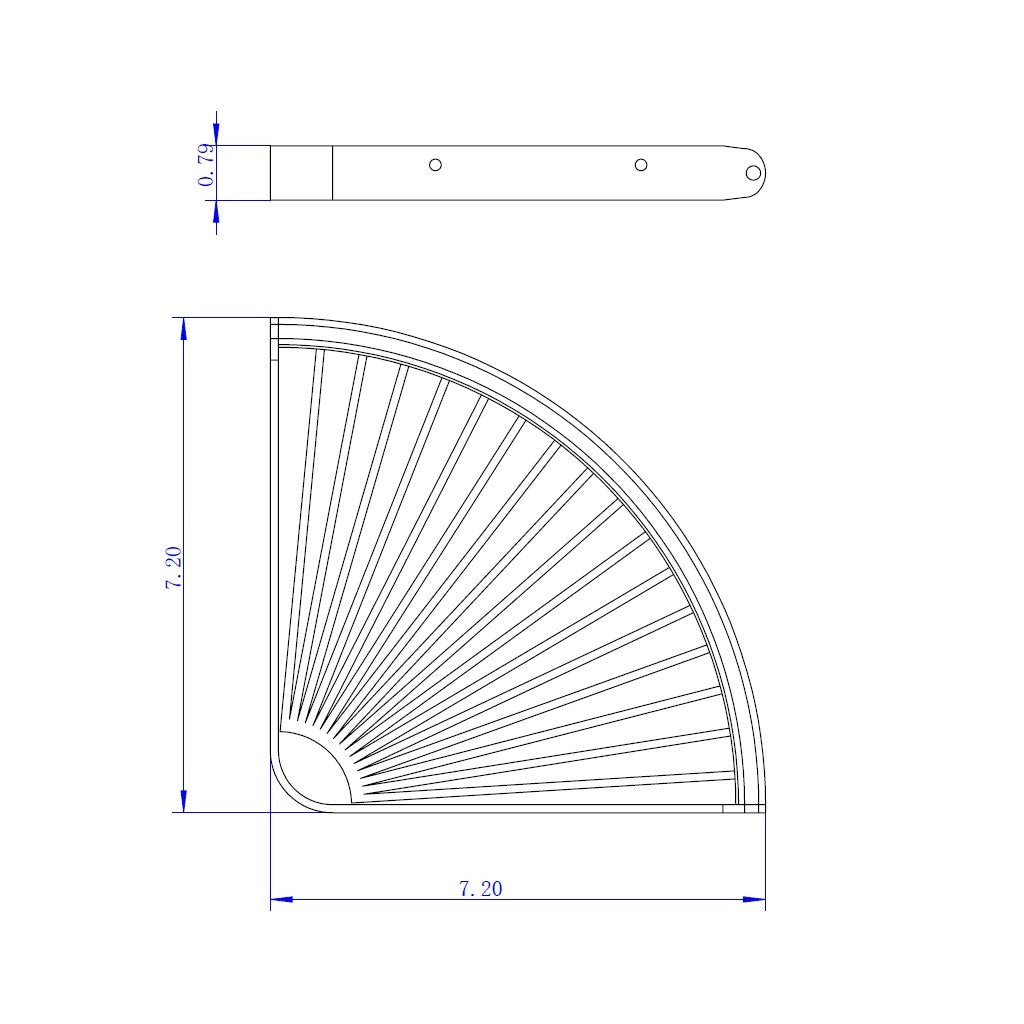 Shower Complements Corner Shower Shelf - Wall Mount - 7" Brass/Polished Chrome