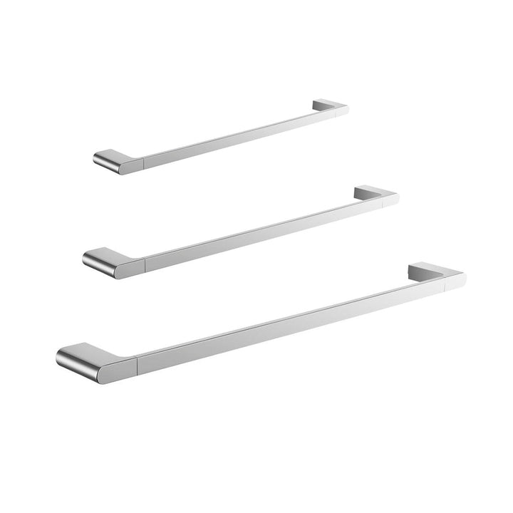 Moon Single Towel Bar - Wall Mount Brass/Polished Chrome