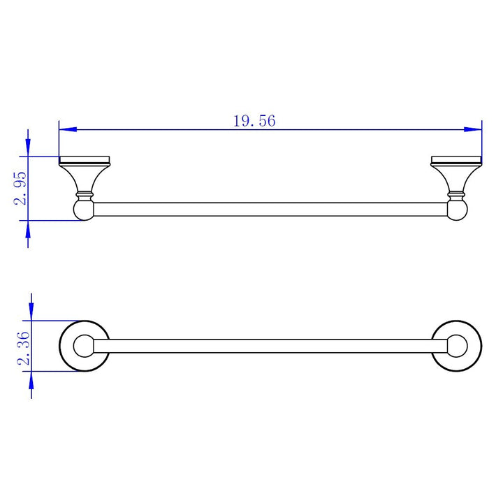 Viena Bathroom Accessories Set - Wall Mount Brass/Polished Chrome