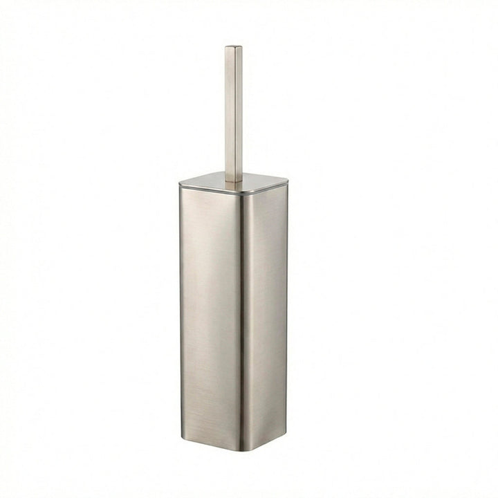 Moon Toilet Brush Holder - Free Standing - 16" Brass/Brushed Nickel