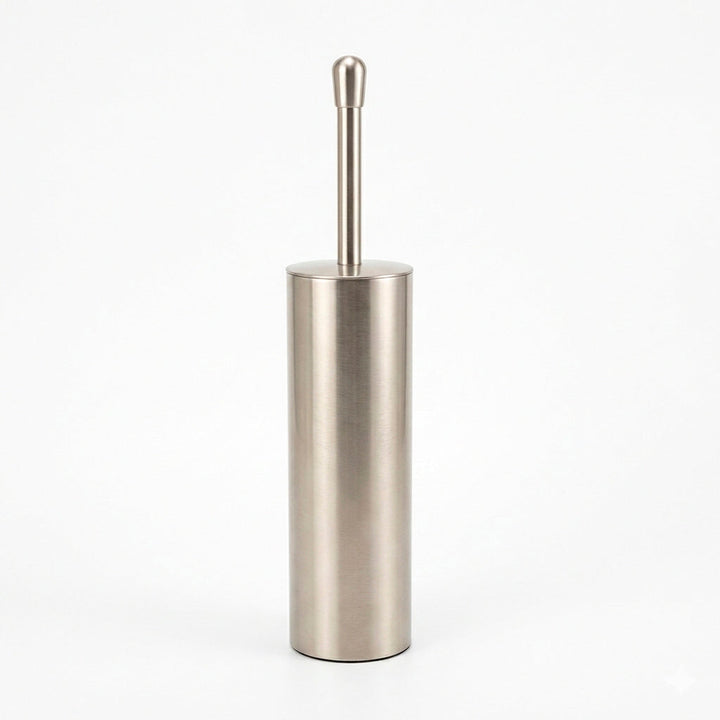 Smart Toilet Brush Holder - Free Standing - 16" Brass/Brushed Nickel