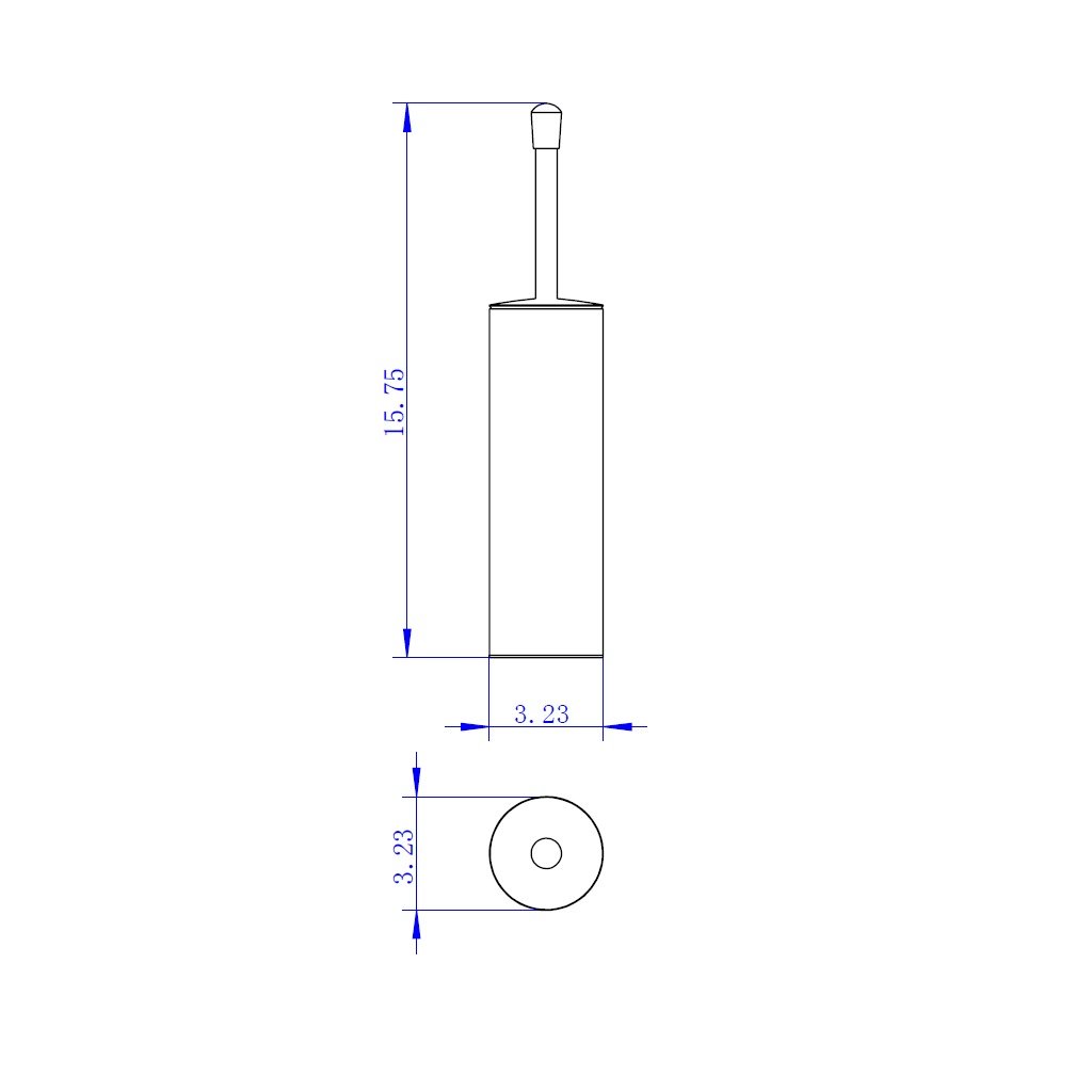 Smart Toilet Brush Holder - Free Standing - 16" Brass/Matt Black