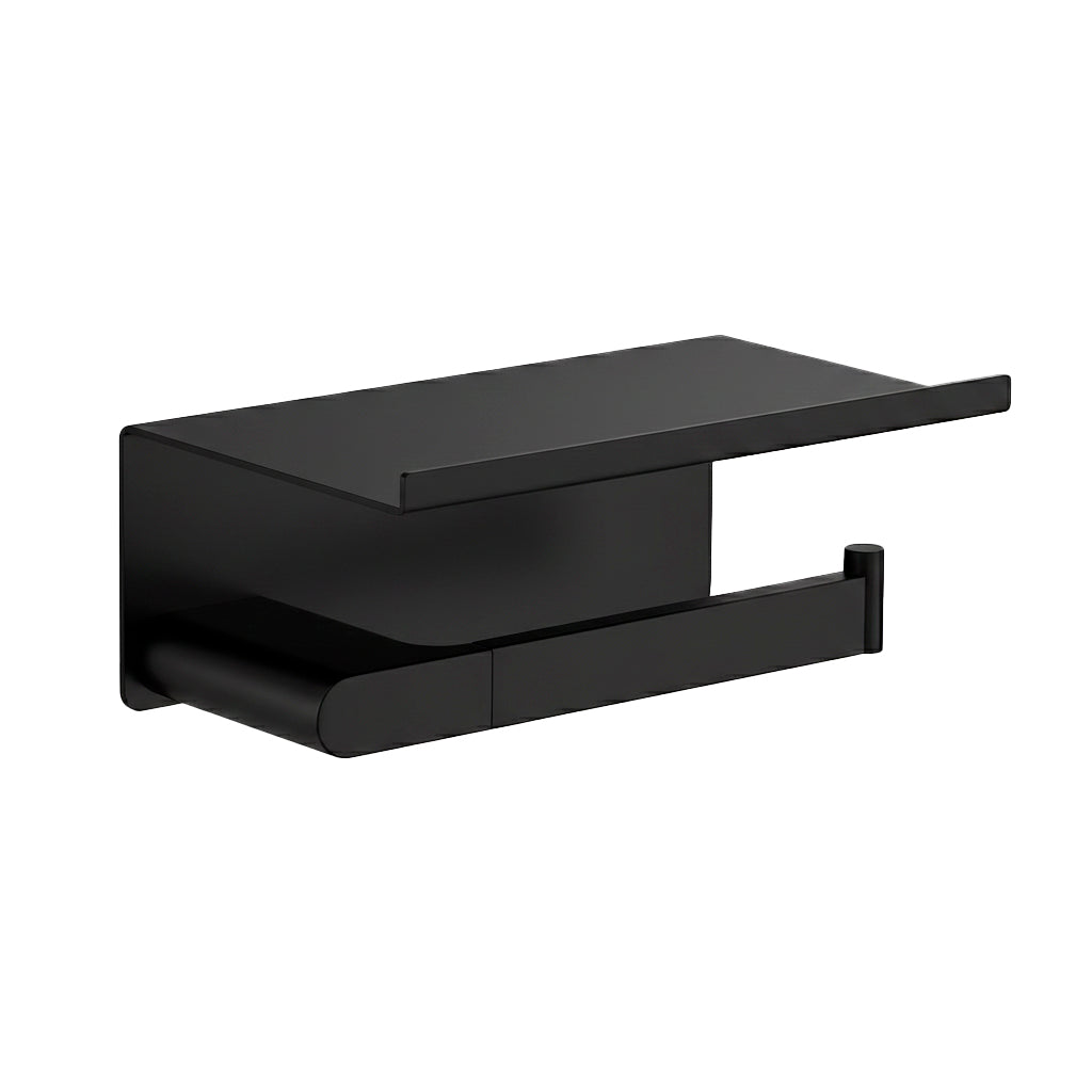 Moon Toilet Paper Holder - Wall Mount - 7" Brass/Matt Black