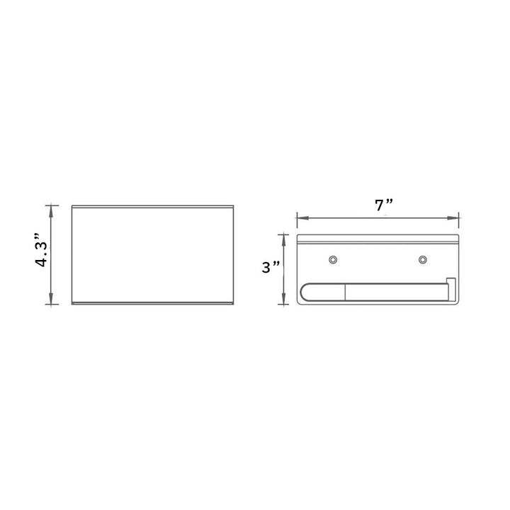 Moon Bathroom Accessories Set - Wall Mount/Matt Black