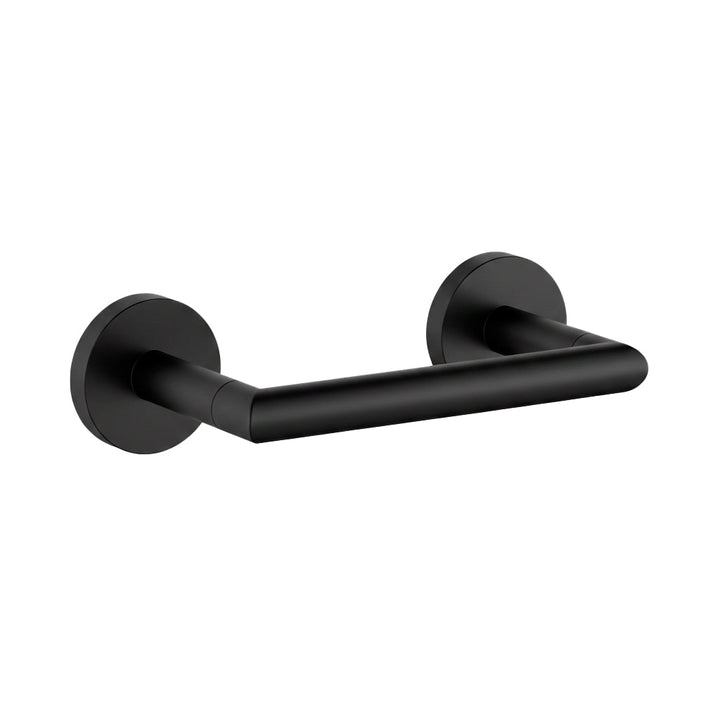 Munich Pivoting Toilet Paper Holder - Wall Mount - 6" Brass/Matt Black