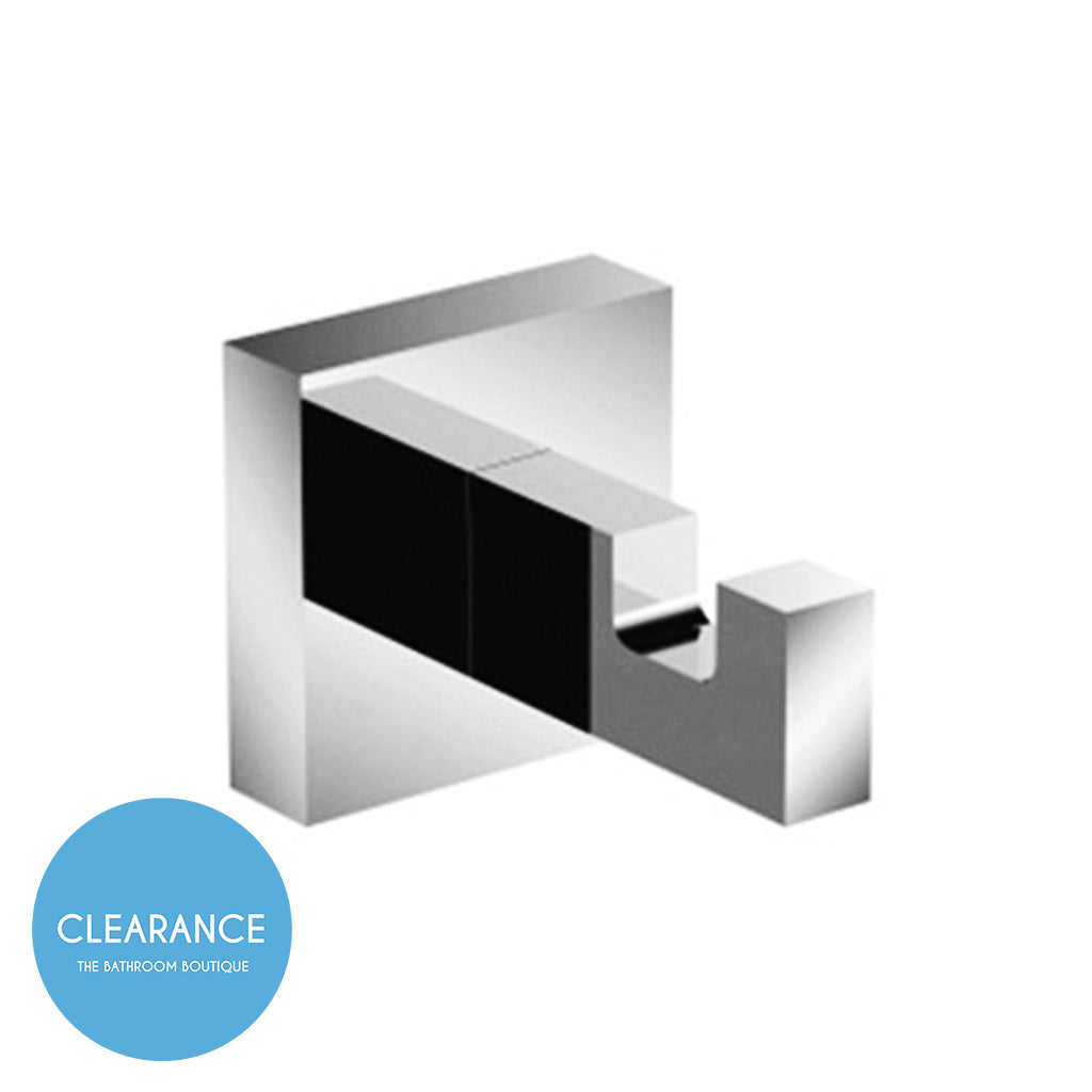 Alpha Single Hook - Wall Mount - 2" Brass/Polished Chrome (Final Sale)