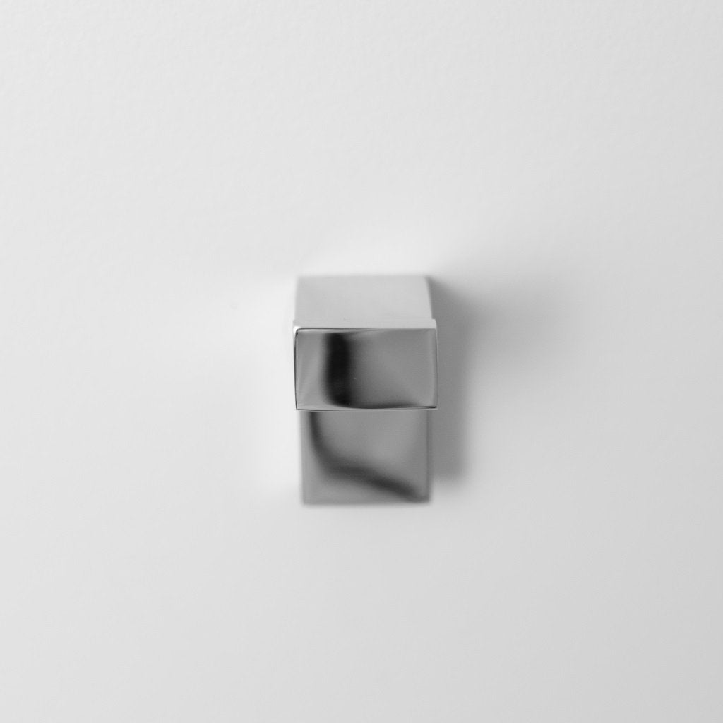 Mare Single Hook - Small Wall Mount - 1" Stainless Steel/Polished Chrome