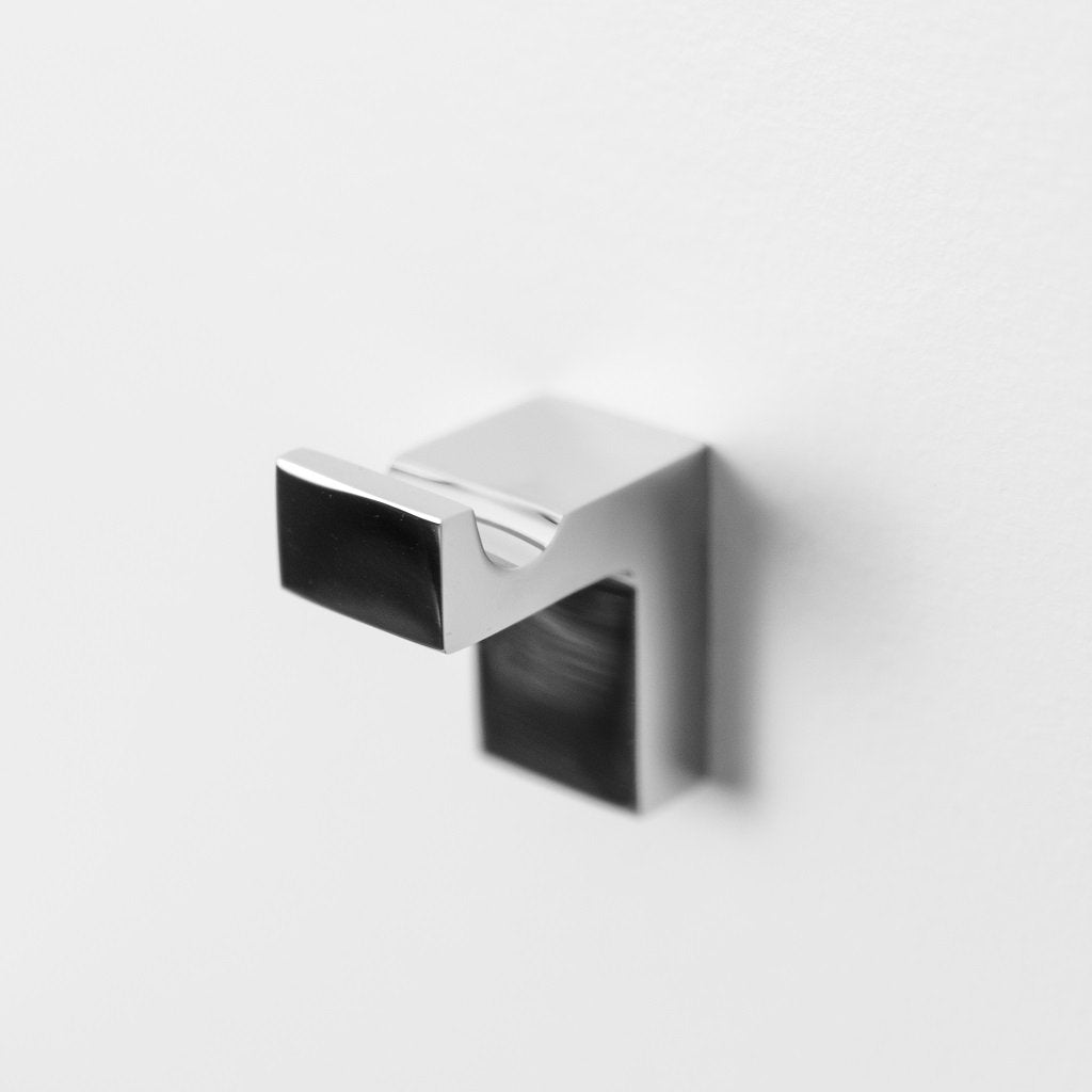 Theme Single Hook - Wall Mount - 1" Stainless Steel/Polished Chrome