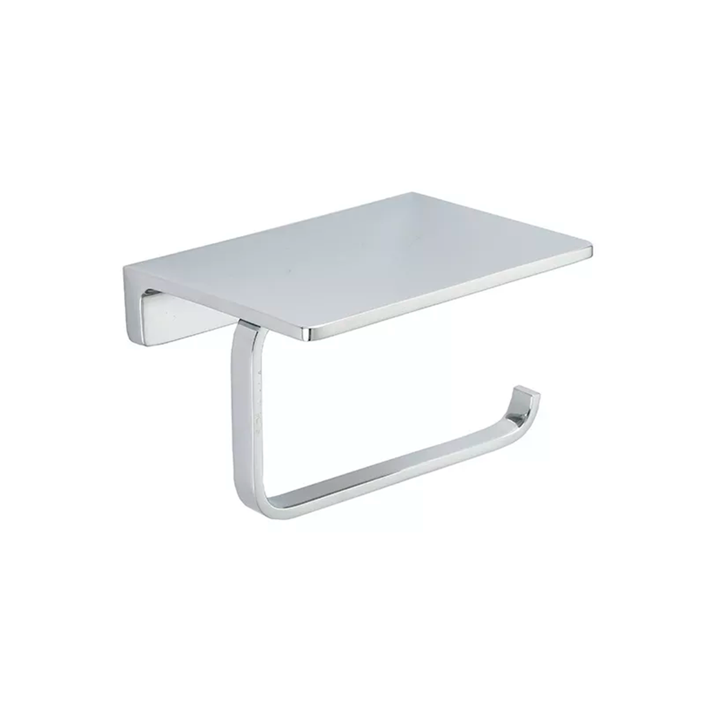 Theme Toilet Paper Holder - Wall Mount - 5" Brass/Polished Chrome