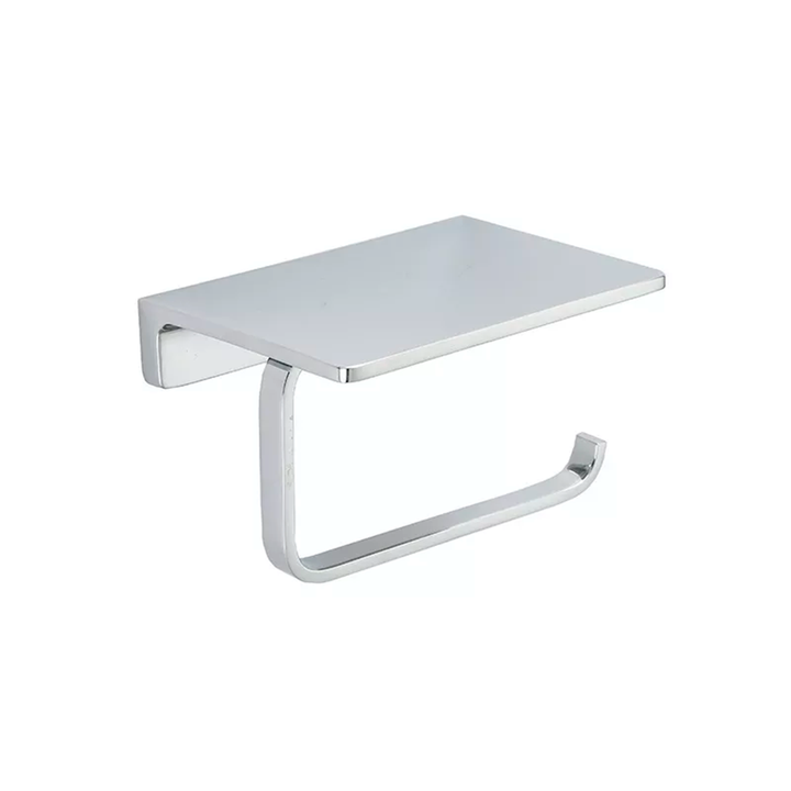 Theme Toilet Paper Holder - Wall Mount - 5" Brass/Polished Chrome