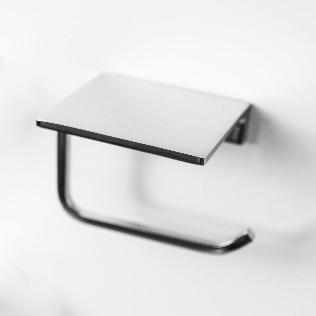 Theme Toilet Paper Holder - Wall Mount - 5" Brass/Polished Chrome