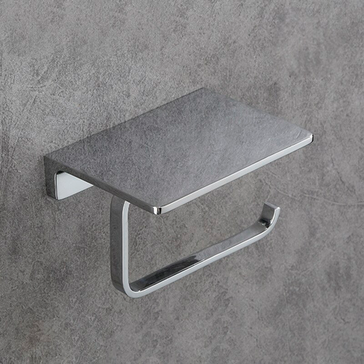 Theme Toilet Paper Holder - Wall Mount - 5" Brass/Polished Chrome