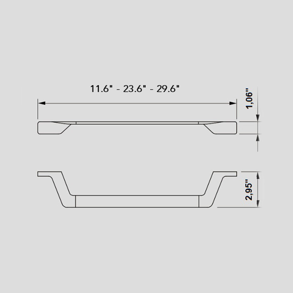 Alice 1 Single Towel Bar - Wall Mount