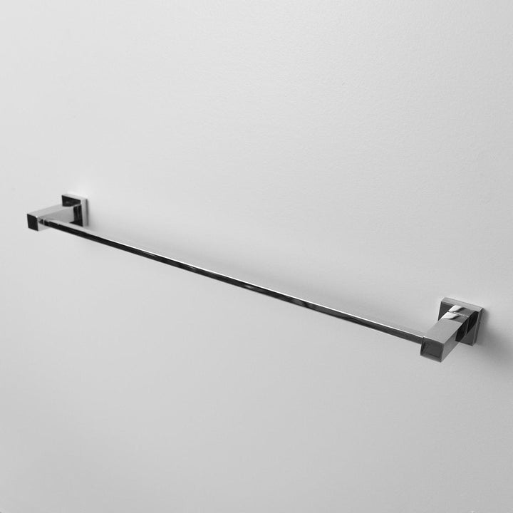 Cubic Single Towel Bar - Wall Mount - Brass/Polished Chrome