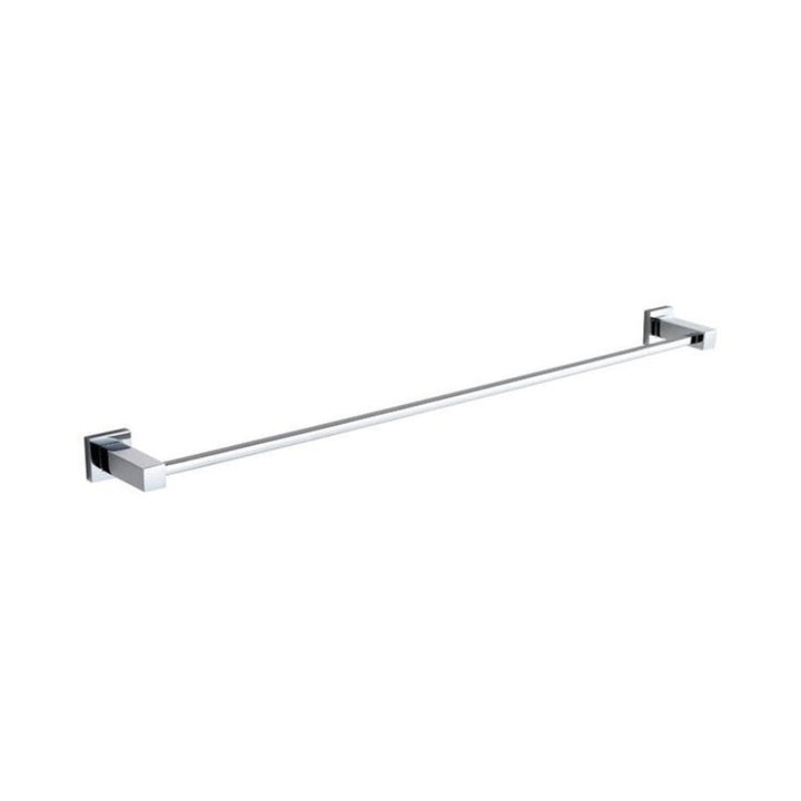 Cubic Single Towel Bar - Wall Mount - Brass/Polished Chrome