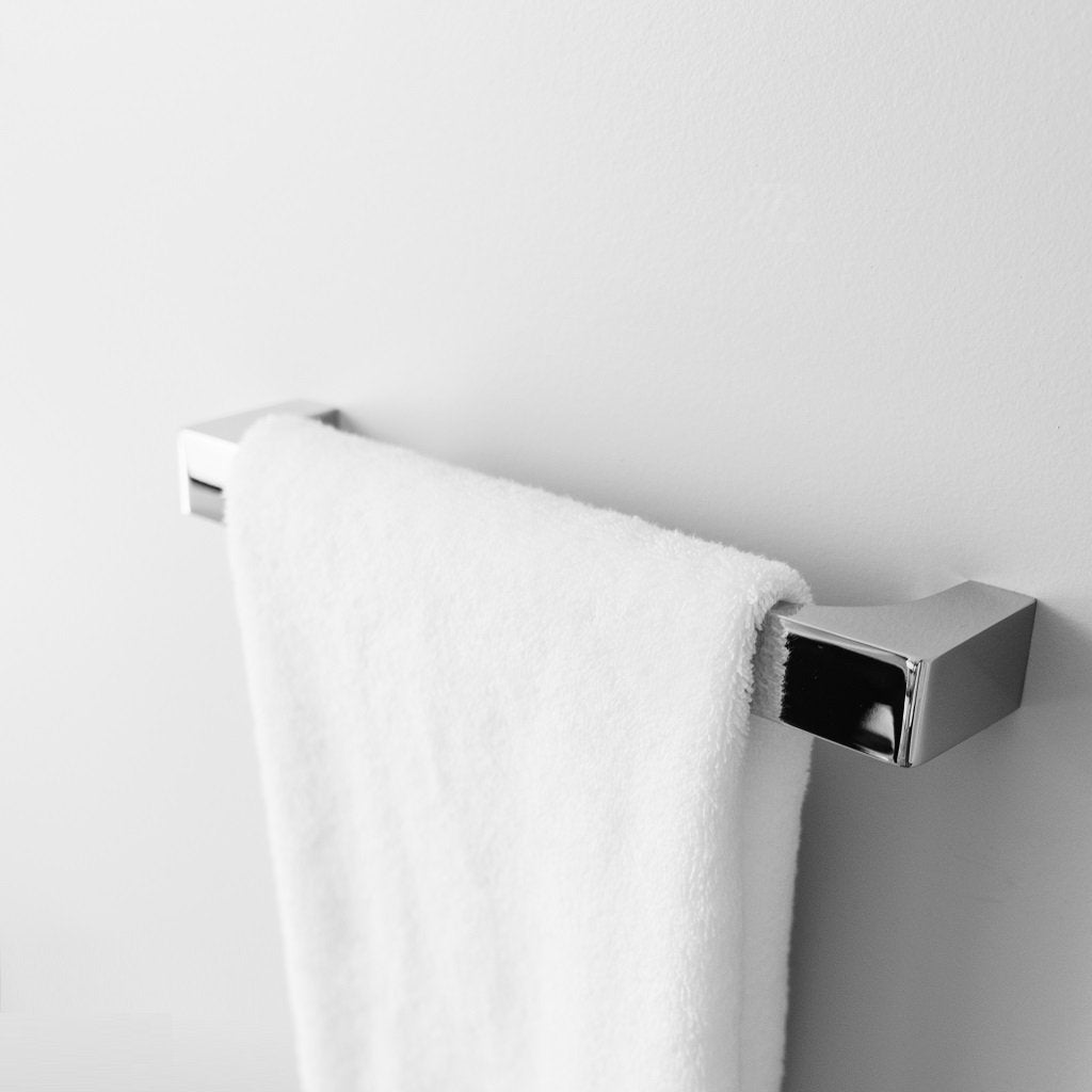 Edition K Single Towel Bar - Wall Mount - Brass/Polished Chrome