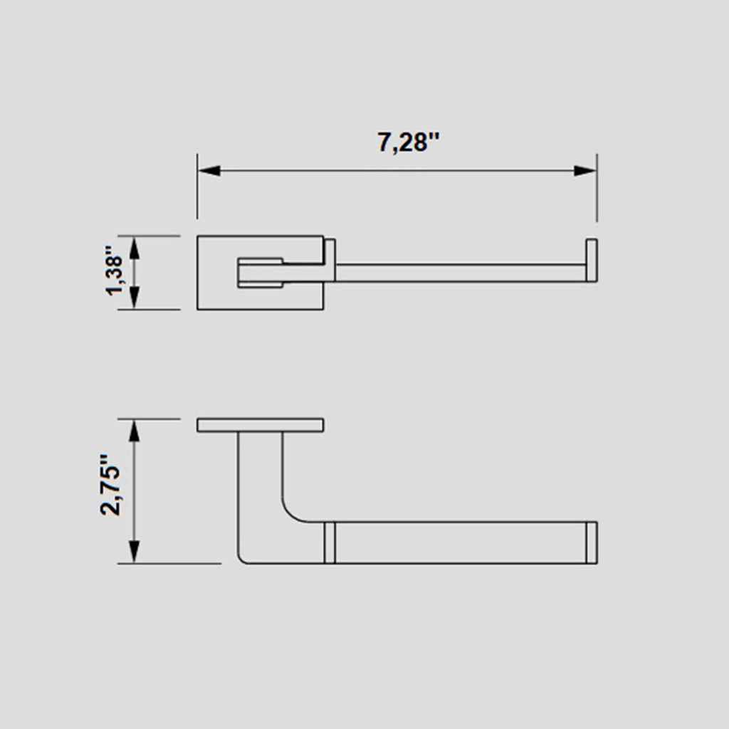 Luk 2 Toilet Paper Holder - Wall Mount - 8"