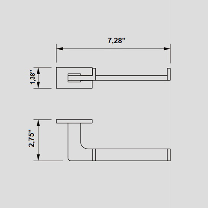 Luk 2 Toilet Paper Holder - Wall Mount - 8"