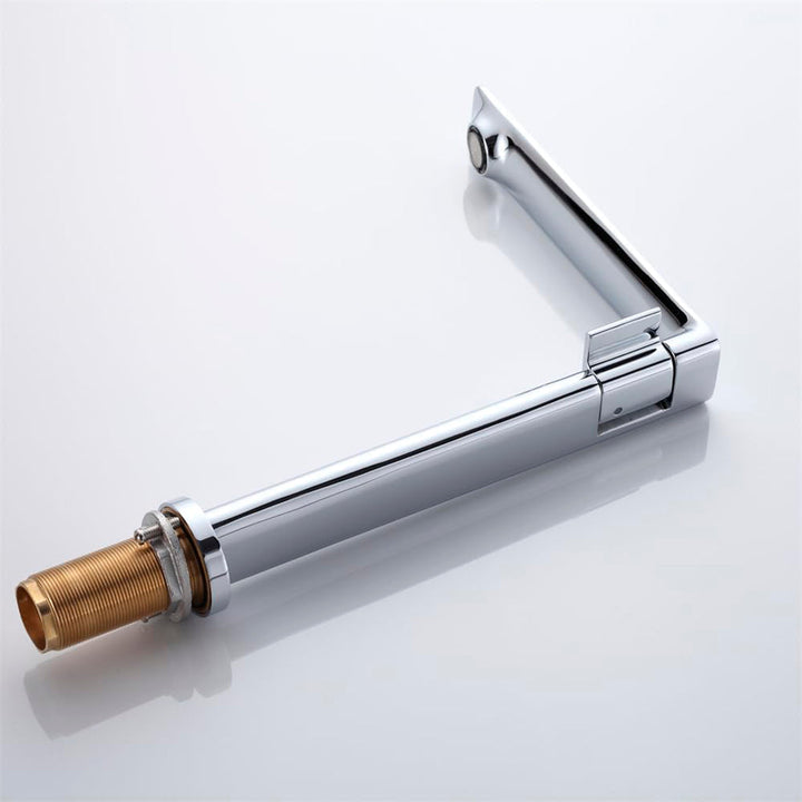 Metro Thin Vessel Sink Bathroom Faucet - Single Hole - 11" Brass/Polished Chrome