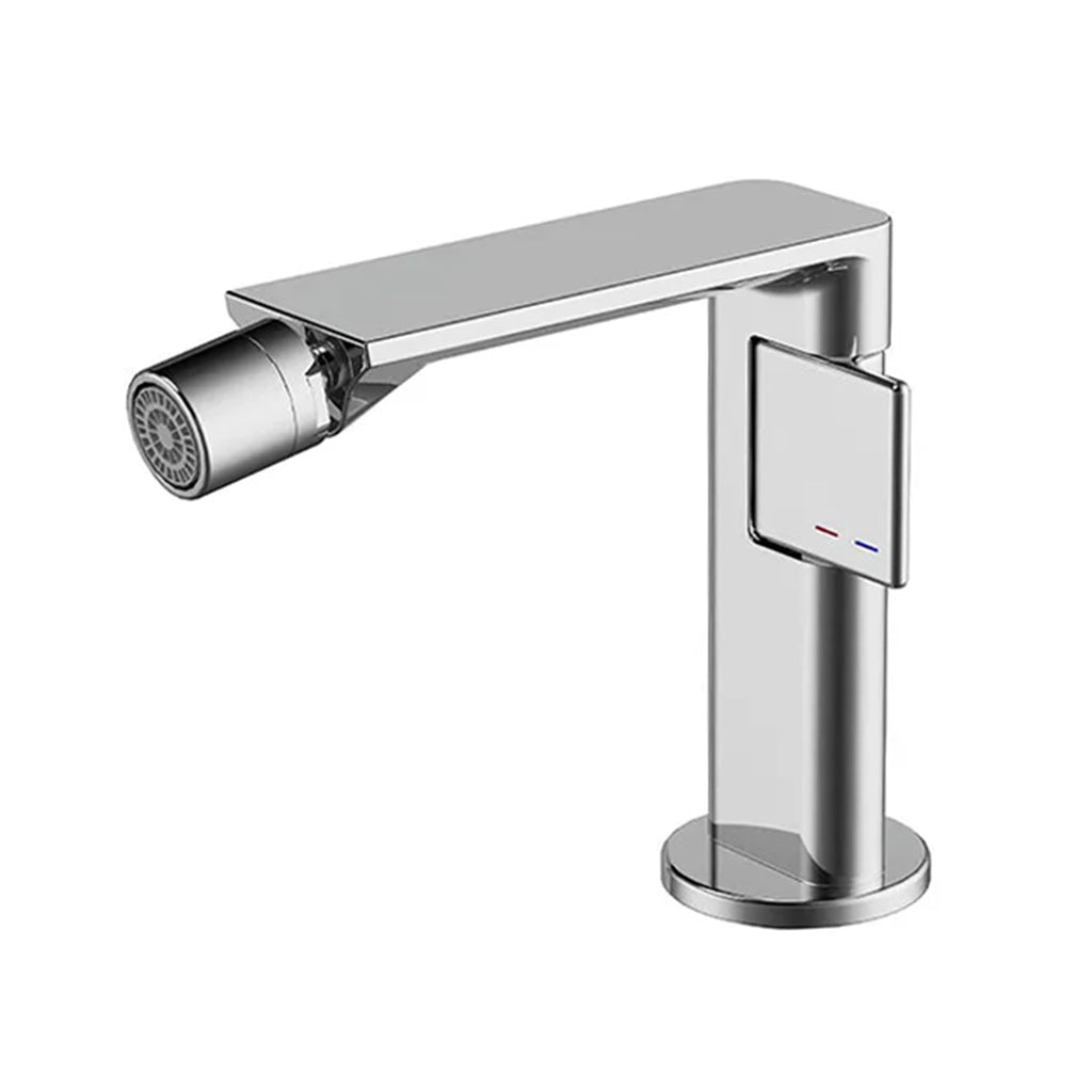 Metro Thin Bidet Faucet - Single Hole - 6" Brass/Polished Chrome