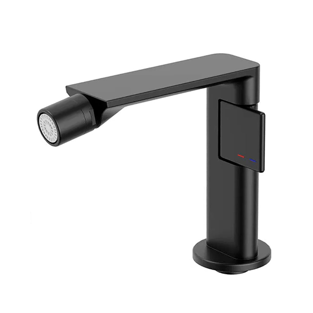 Metro Thin Bidet Faucet - Single Hole - 6" Brass/Matt Black