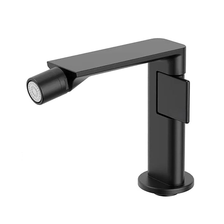 Metro Thin Bidet Faucet - Single Hole - 6" Brass/Matt Black