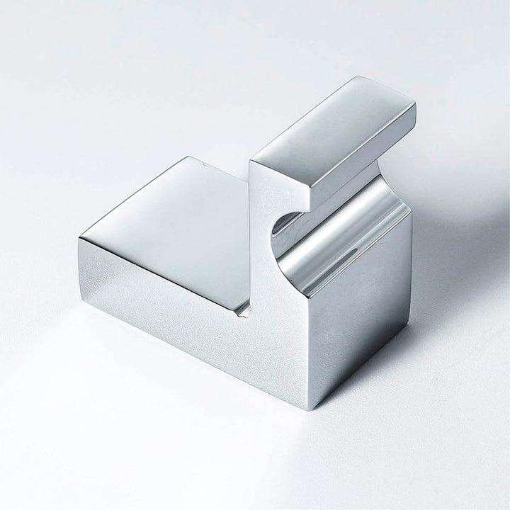 Devon Mare Single Hook - Wall Mount - 2" Brass/Polished Chrome