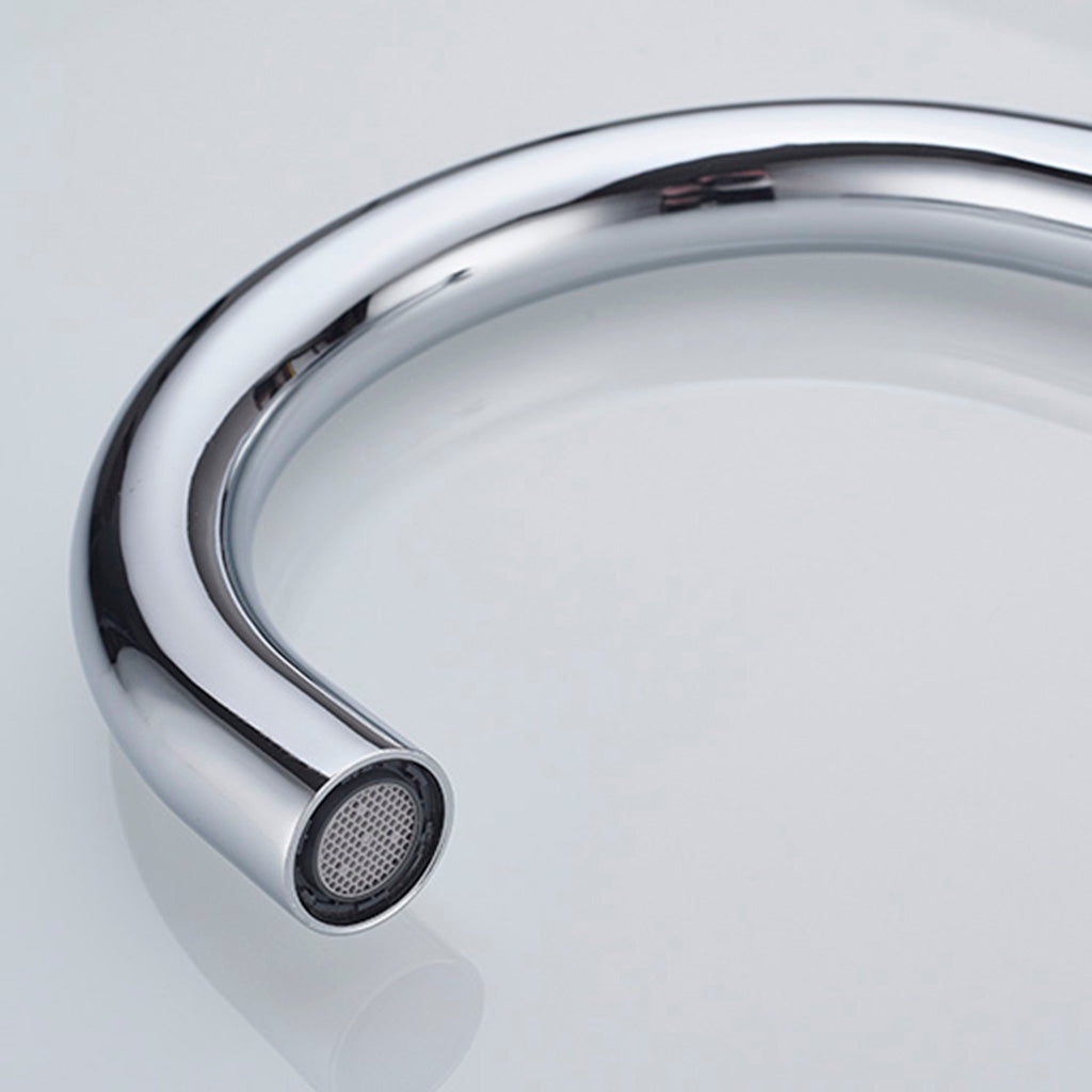 Metro Thin Kitchen Faucet - Single Hole - 13" Brass/Polished Chrome