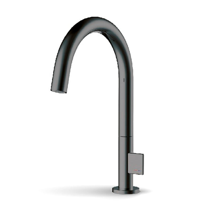 Metro Thin Kitchen Faucet - Single Hole - 13" Brass/Graphite