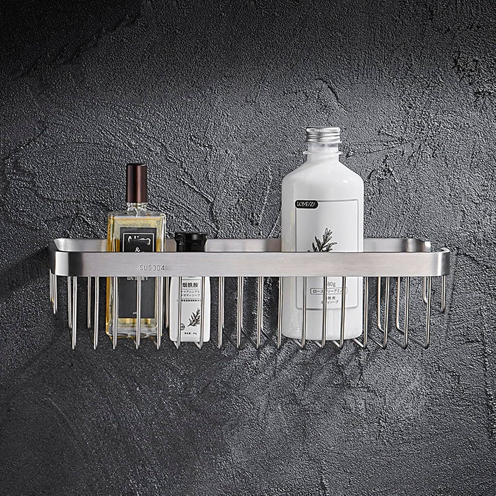 Metro Rectangular Shower Basket - Wall Mount - 12" Stainless Steel/Polished Chrome