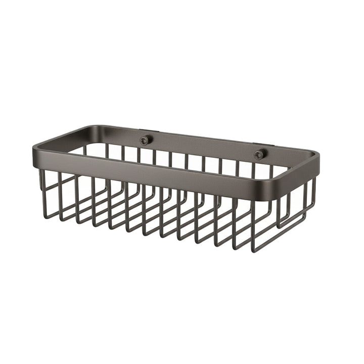 Metro Rectangular Shower Basket - Wall Mount - 12" Stainless Steel/Graphite