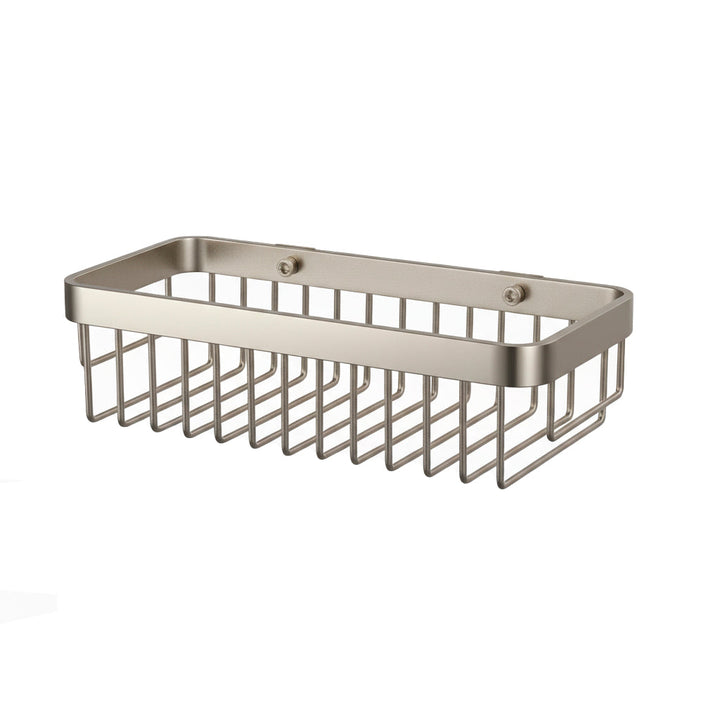 Metro Rectangular Shower Basket - Wall Mount - 12" Stainless Steel/Polished Nickel
