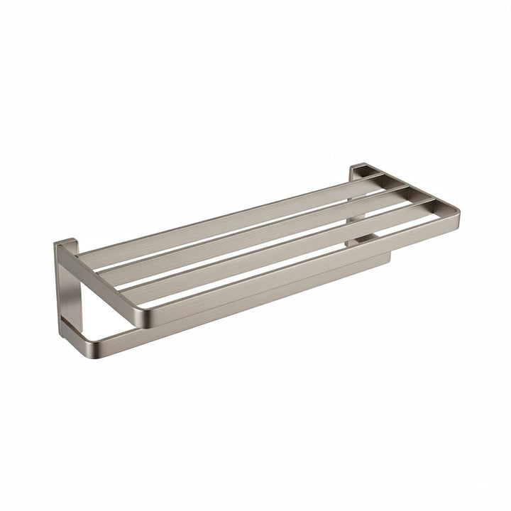 Devon Mare Towel Shelf - Wall Mount - 24" Brass/Brushed Nickel