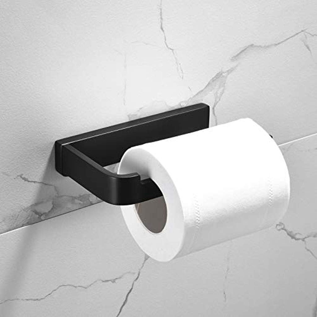 Devon Mare Toilet Paper Holder - Wall Mount - 6" Brass/Matt Black