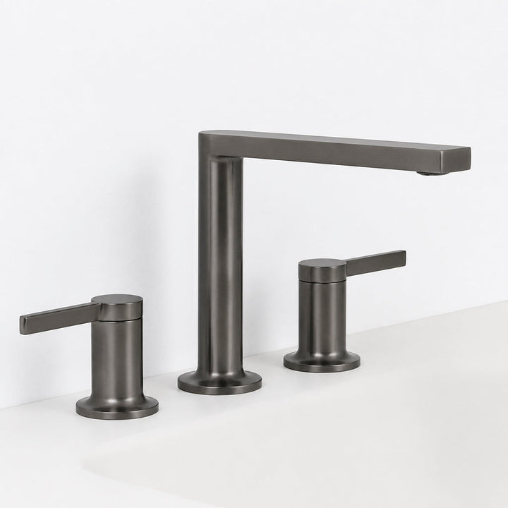 Metro Soho Bathroom Faucet - Widespread - 8" Brass/Gun Metal