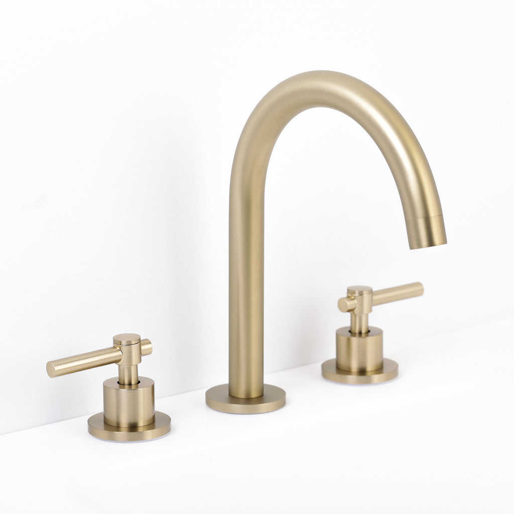 Metro Soho Bathroom Faucet - Widespread - 10" Brass/Satin Brass