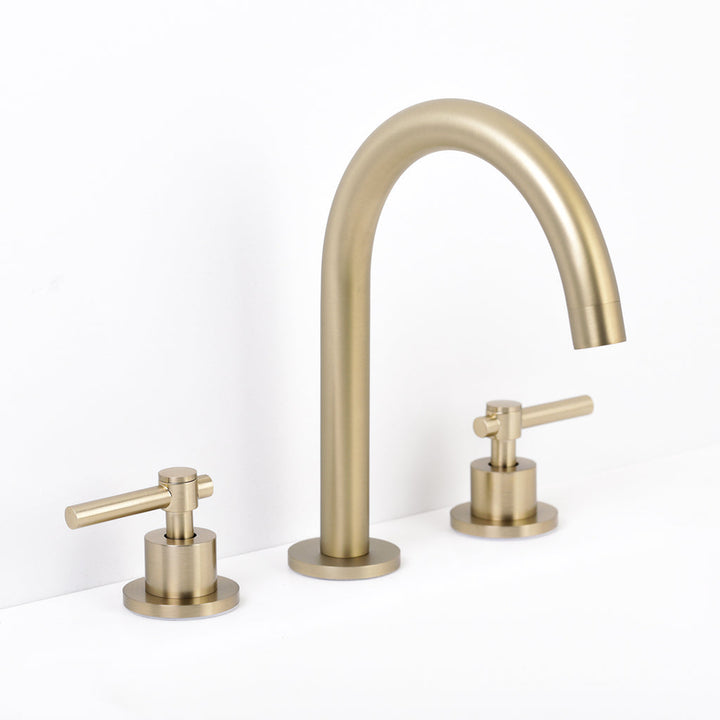 Metro Soho Bathroom Faucet - Widespread - 10" Brass/Satin Brass